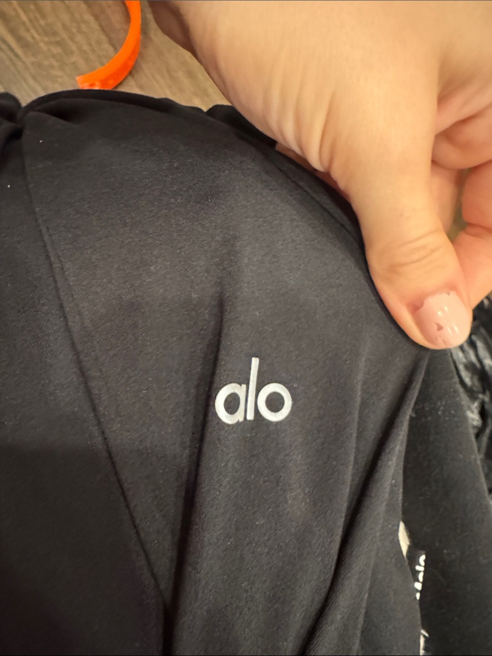 ALO Yoga Men's Black Jogger Pants with Drawstring - Picture 3 of 3
